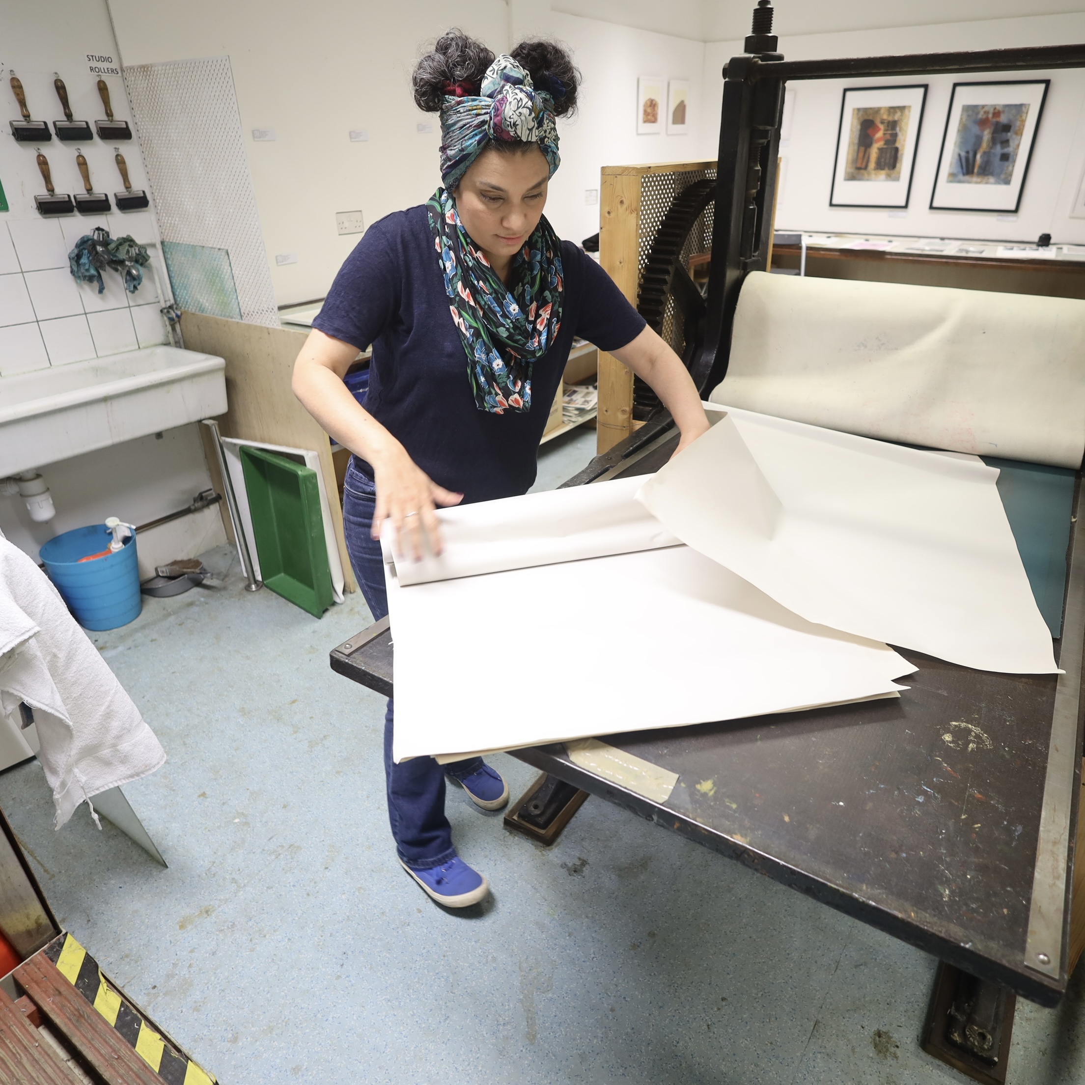 Etching press